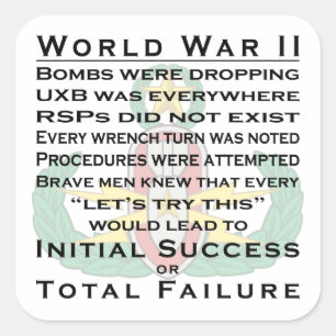 Adesivo Quadrado EOD WWII mestre
