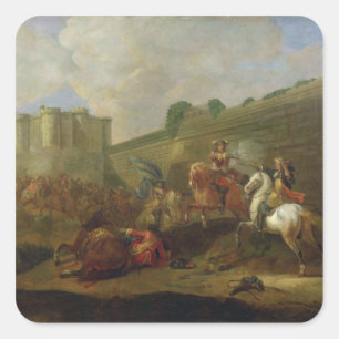 Adesivo Quadrado Episódio de Fronde no Faubourg Santo-Antoine