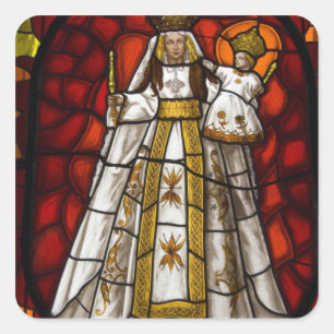 Adesivo Quadrado Equador, Quito. Estátua da Virgem Alada 2