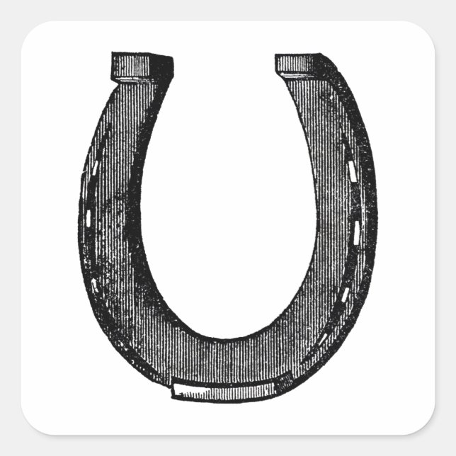 Adesivo Quadrado Equestre Equestre Elegante (Frente)