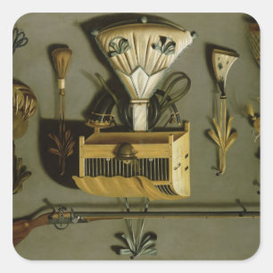 Adesivo Quadrado Equipamento De Caça