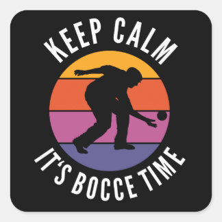 Adesivo Quadrado Equipe Funny Bocce Balls