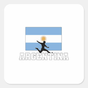 Adesivo Quadrado Equipe Nacional de Futebol da Argentina
