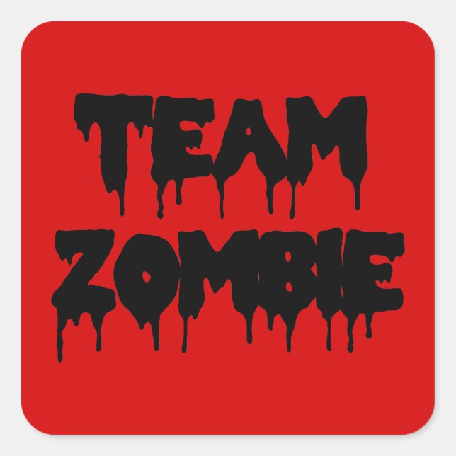 Adesivo Quadrado Equipe Zumbi (Frente)