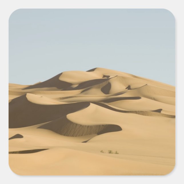 Adesivo Quadrado Erg Awbari, deserto do Sara, Fezzan, Líbia. 4 (Frente)