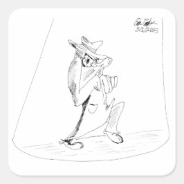 Adesivo Quadrado Erica Crooks Comics - sneaky villain man