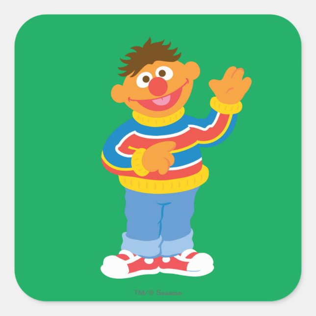 Adesivo Quadrado Ernie Gráfico (Frente)