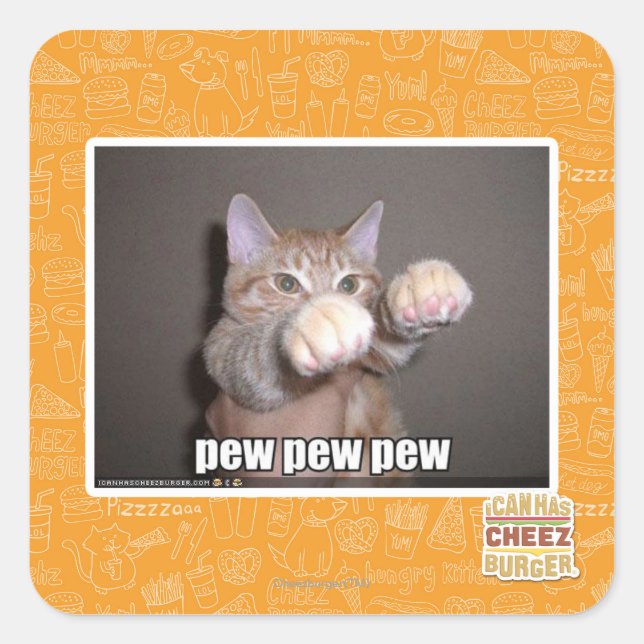 Adesivo Quadrado Ervilha-de-estimação (Frente)