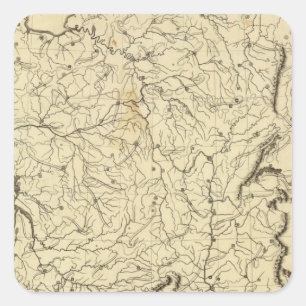 Adesivo Quadrado Esboço de France