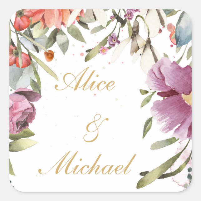 Adesivo Quadrado Escadas personalizadas em ouro (Frente)