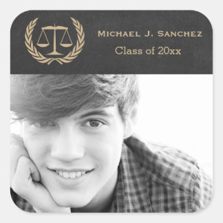 Adesivo Quadrado Escalas do Formando da Faculdade de Direito da Jus