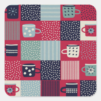 Adesivo Quadrado Escândalo Escandinavo: Combinação de padrões russo