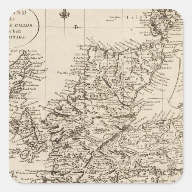 Adesivo Quadrado Escócia 10 (Frente)