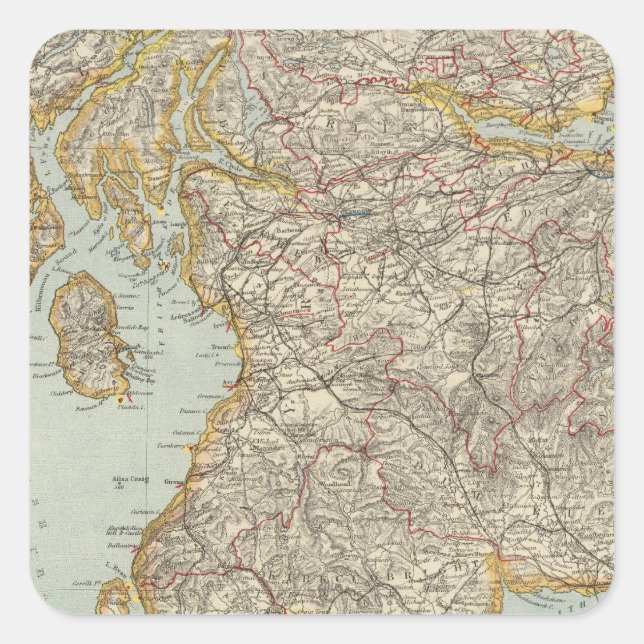 Adesivo Quadrado Escócia 12 (Frente)