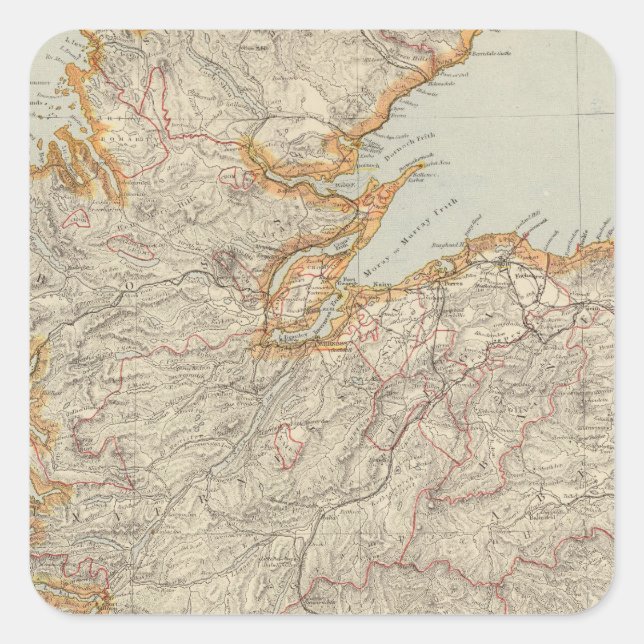 Adesivo Quadrado Escócia 13 (Frente)