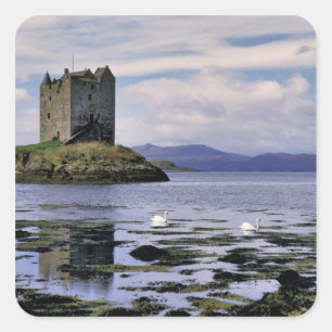 Adesivo Quadrado Escócia, Highland, Wester Ross, Stalker