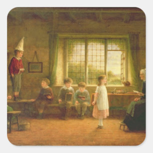 Adesivo Quadrado Escola da dama, s.and D. 1899