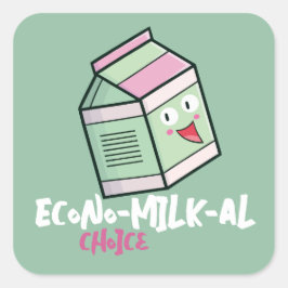 Adesivo Quadrado "Escolha econômica" personalizável