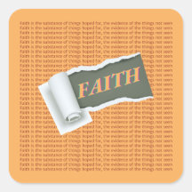 Escritura de papel rasgada sobre FAITH