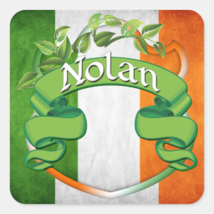 Adesivo Quadrado Escudo Irlandês