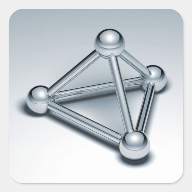 Adesivo Quadrado Esferas conectadas (Frente)