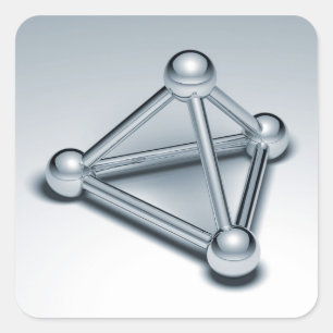 Adesivo Quadrado Esferas Ligadas