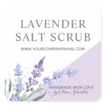 Esfoliante Salino Floral Lavanda Aquarela