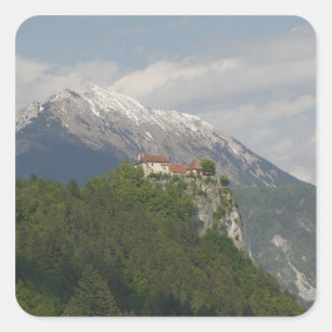Adesivo Quadrado ESLOVÊNIA, GORENJSKA, Bled: Castelo de Bled & 2