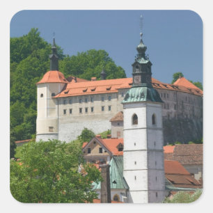 Adesivo Quadrado ESLOVÊNIA, GORENJSKA, Skofja Loka: Igreja de St.