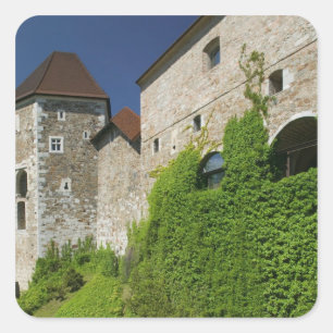 Adesivo Quadrado ESLOVÊNIA, Liubliana: Castle Hill / Liubliana