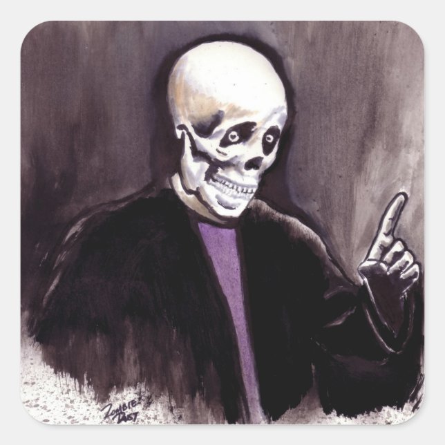 Adesivo Quadrado Esmague um! (Frente)