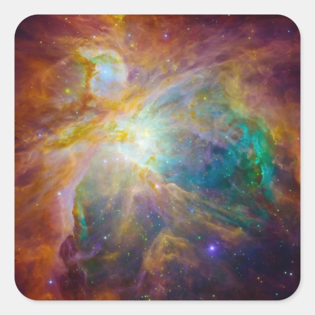 Adesivo Quadrado Espaço - Caos em Orion (Frente)
