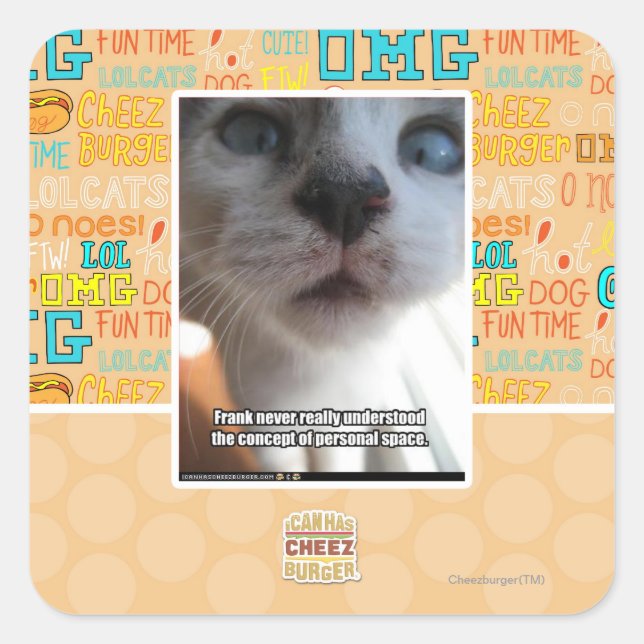 Adesivo Quadrado Espaço pessoal (Frente)