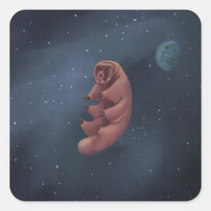 Adesivo Quadrado Espaço Tardigrade