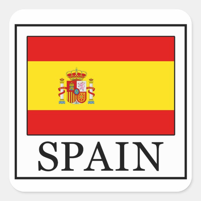Adesivo Quadrado Espanha (Frente)