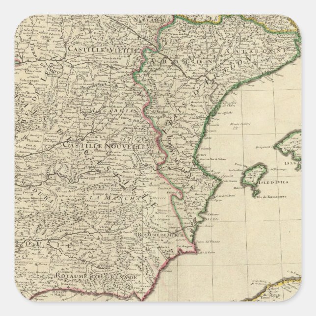 Adesivo Quadrado Espanha e Portugal (Frente)