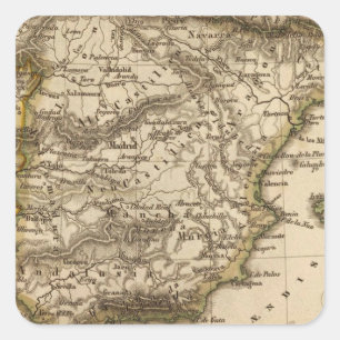 Adesivo Quadrado Espanha e Portugal 8