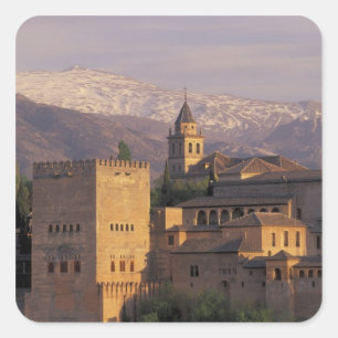 Adesivo Quadrado Espanha, Granada, Andaluzia O Alhambra, 2
