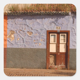 Adesivo Quadrado Espanha, Ilhas Canárias, Tenerife, villa