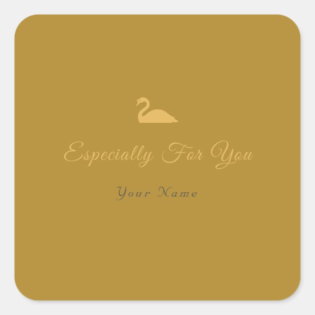 Adesivo Quadrado Especialmente para você (Frente)