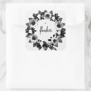 Adesivo Quadrado Esperança de conforto no Iluminismo