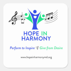 Adesivo Quadrado Esperança no Harmony Square Sticker