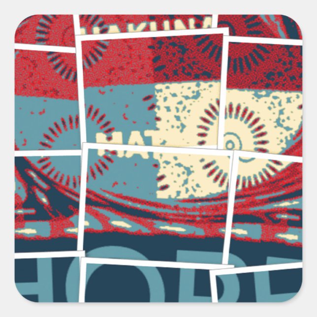 Adesivo Quadrado Espero ser o milagre belo e inspirador (Frente)