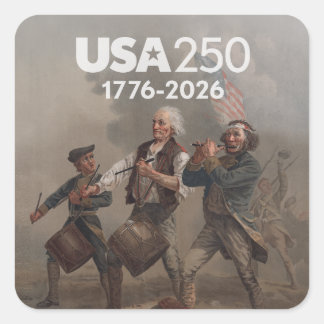 Adesivo Quadrado Espírito de 76 - 250º Aniversário da América