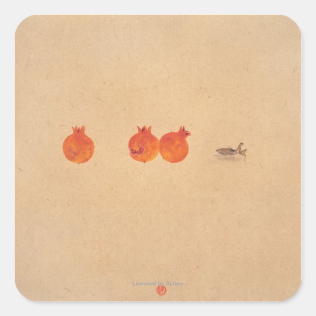 Adesivo Quadrado Espíritos no Céu e na Série Terra n.o 5 (Frente)