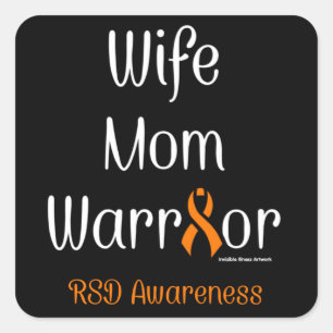 Adesivo Quadrado Esposa Mãe Guerreira...RSD
