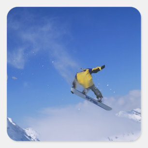 Adesivo Quadrado Esquiando em Grizzly Gulch, Little Cottonwood