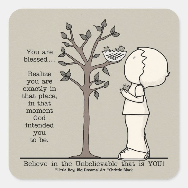 Adesivo Quadrado Esse lugar (Frente)