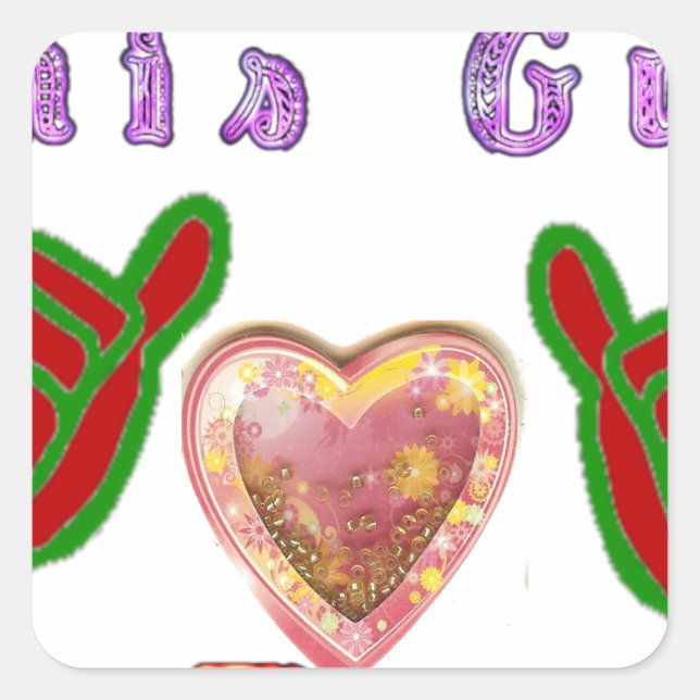 Adesivo Quadrado Esta Cara Adora Grande Impressão de Arte Presente (Frente)