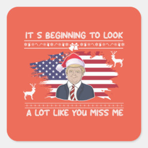 Adesivo Quadrado Está começando a parecer que você sente falta de m